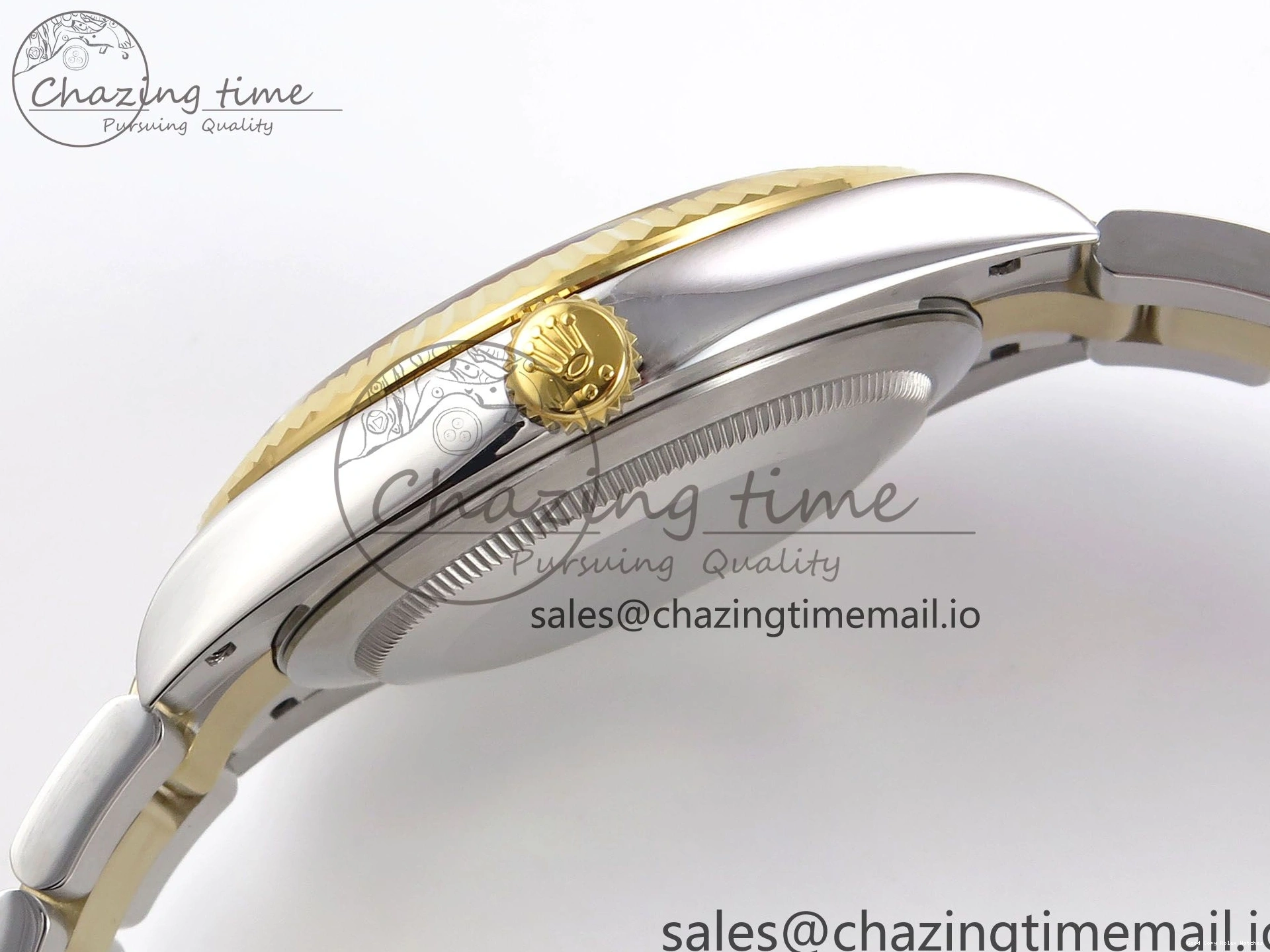 AAA Replica Watches Bracelet Thermal YG Best Edition Dial DateJust 41 Oyster 126333 EWEF SS on 976 YG Textured A 0104